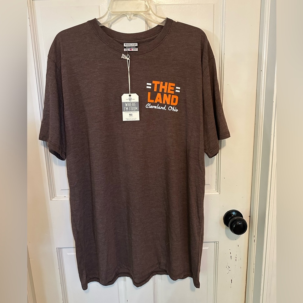 Where‎ I’m From Cleveland Browns The Land T Shirt legacy throwback NWT Size XXL